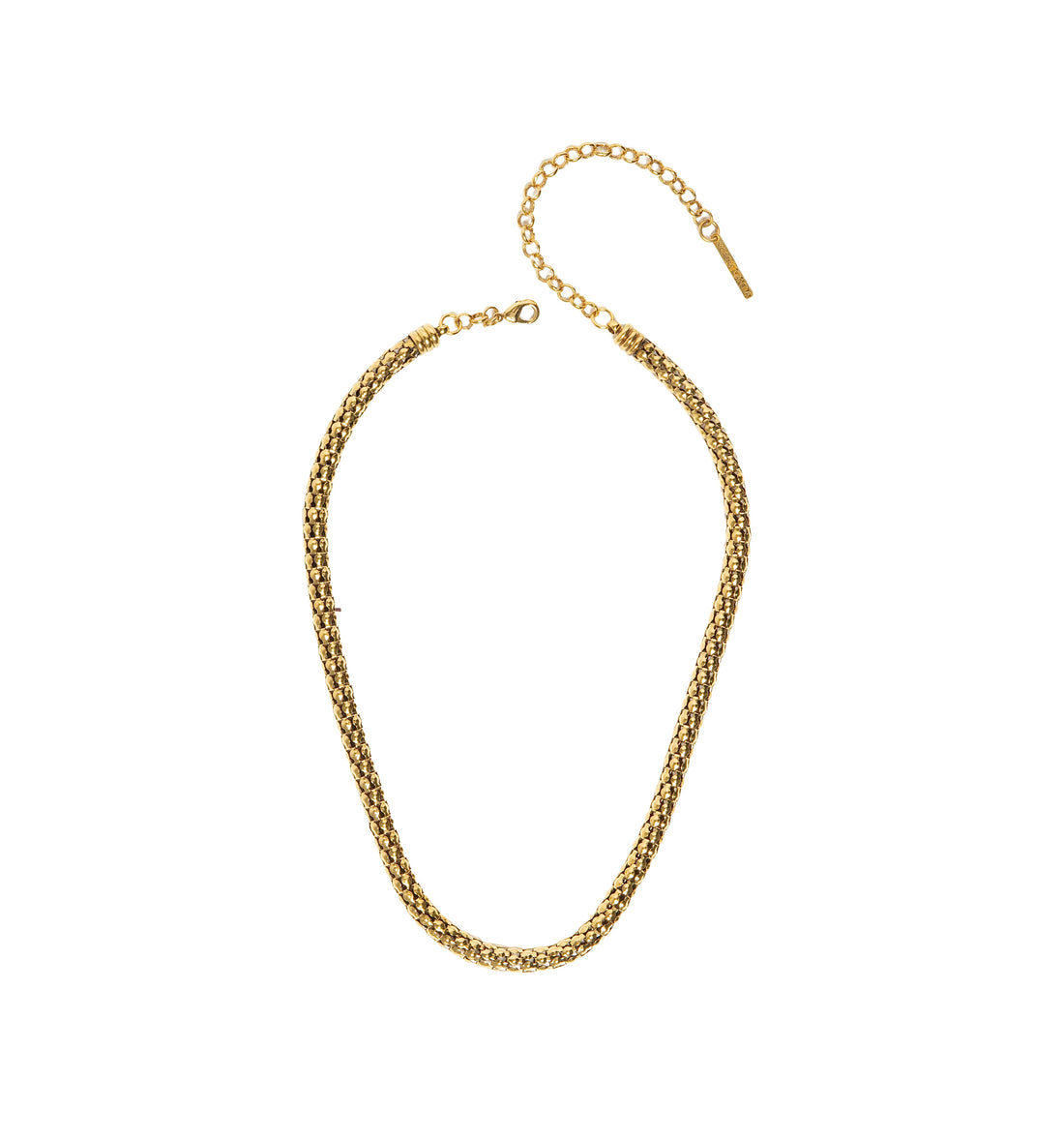 COLAR FOLHAGEM CORRENTE CAULE 40CM OURO