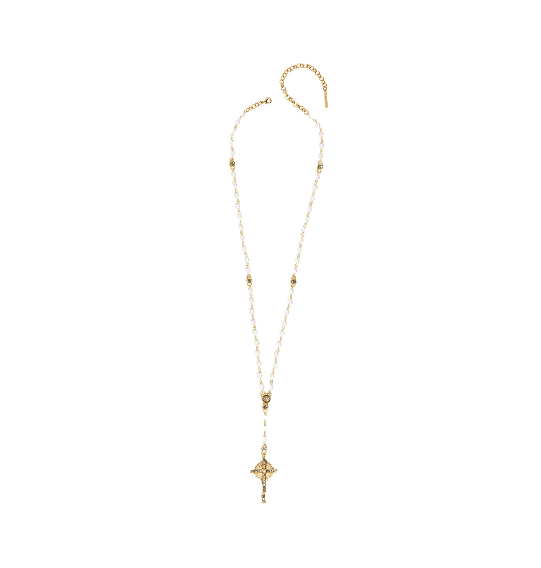TERÇO AMOR SAGRADO PÉROLAS OURO