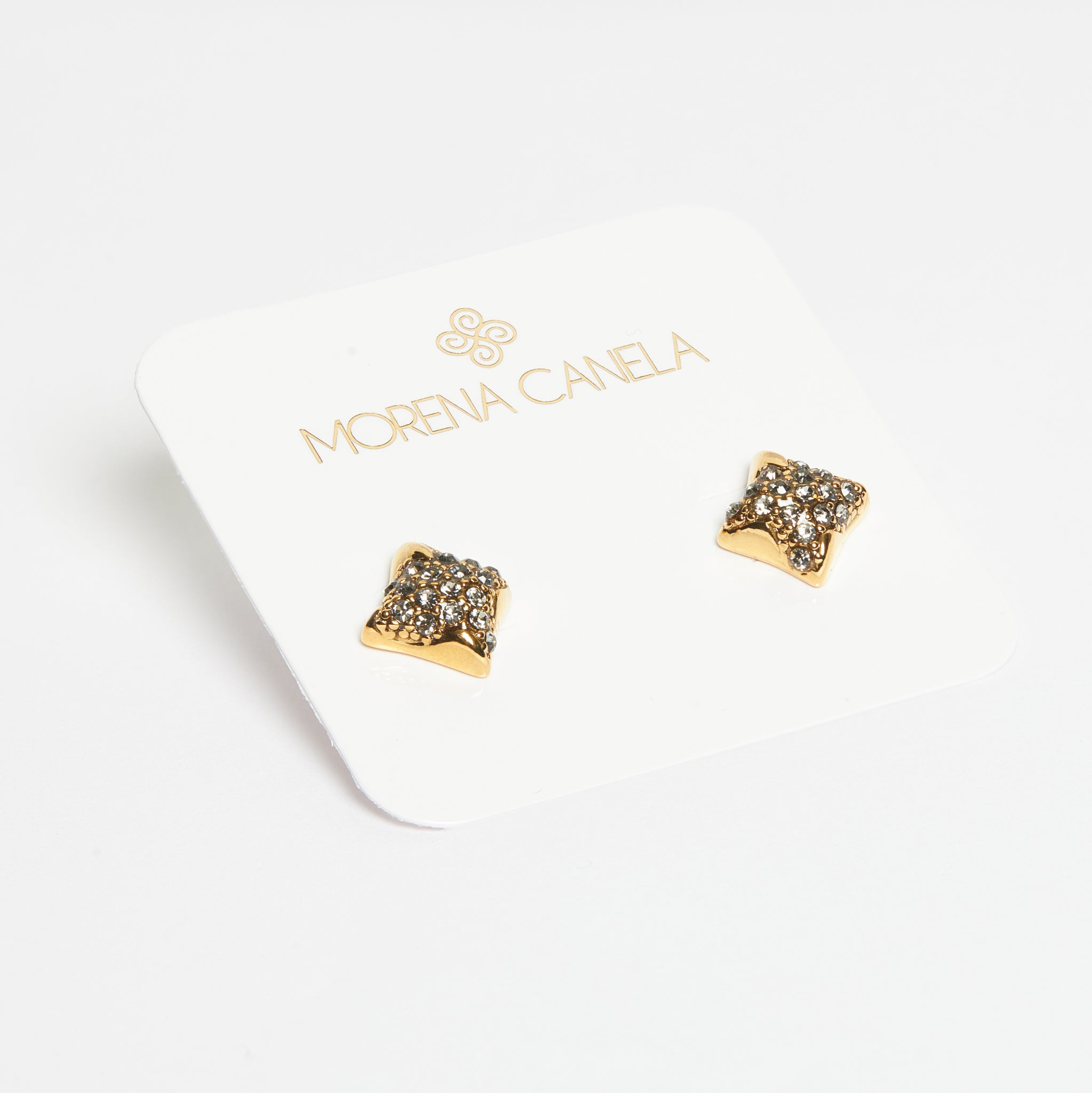 BRINCO CLÁSSICO QUADRADO P OURO VINTAGE