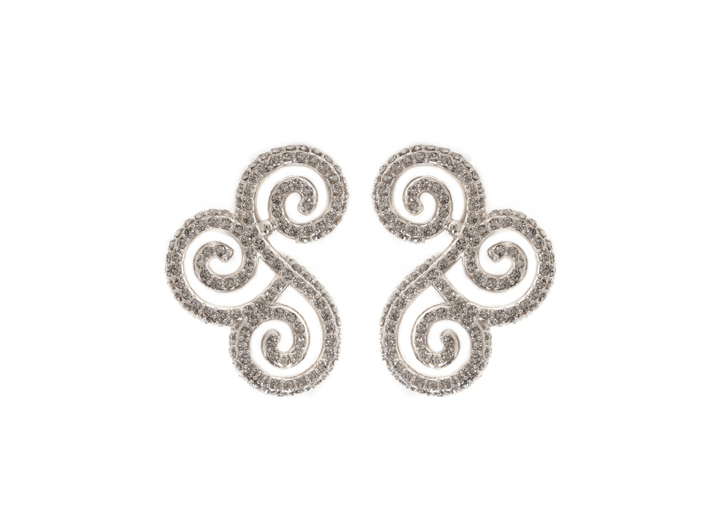 BRINCO IDENTIDADE LATERAL CRAVEJADO PRATA