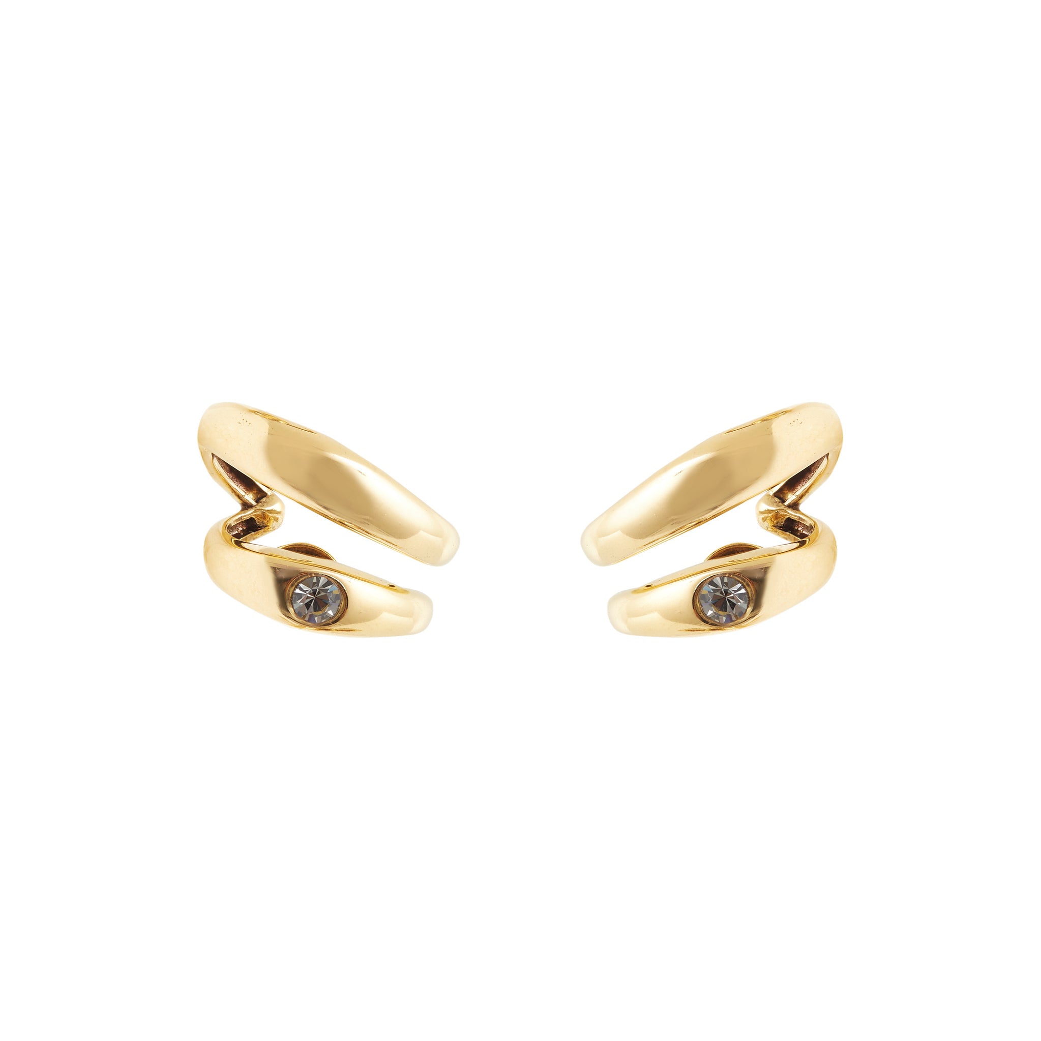 BRINCO RESSURGIR DUPLO STRASS OURO