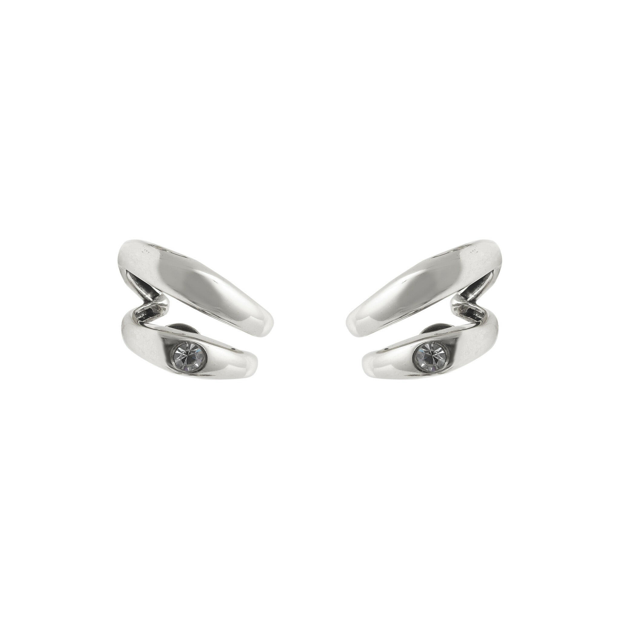 BRINCO RESSURGIR DUPLO STRASS PRATA