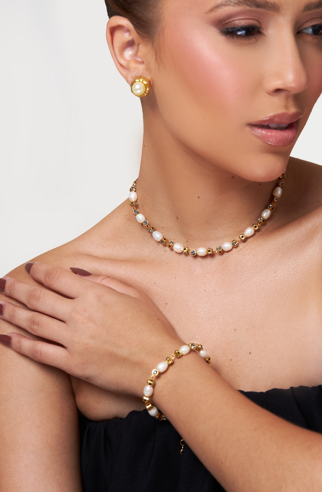 PULSEIRA AURA RIVIERA PÉROLA NATURAL M OURO