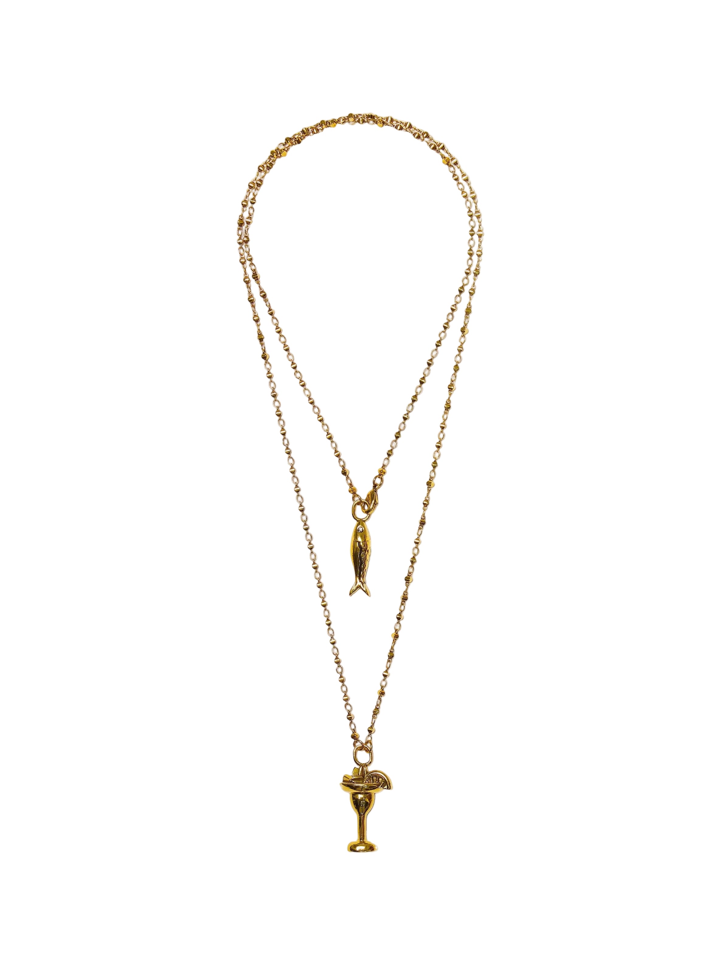 ESCAPULÁRIO GINGA DO MAR DRINK+PEIXE OURO