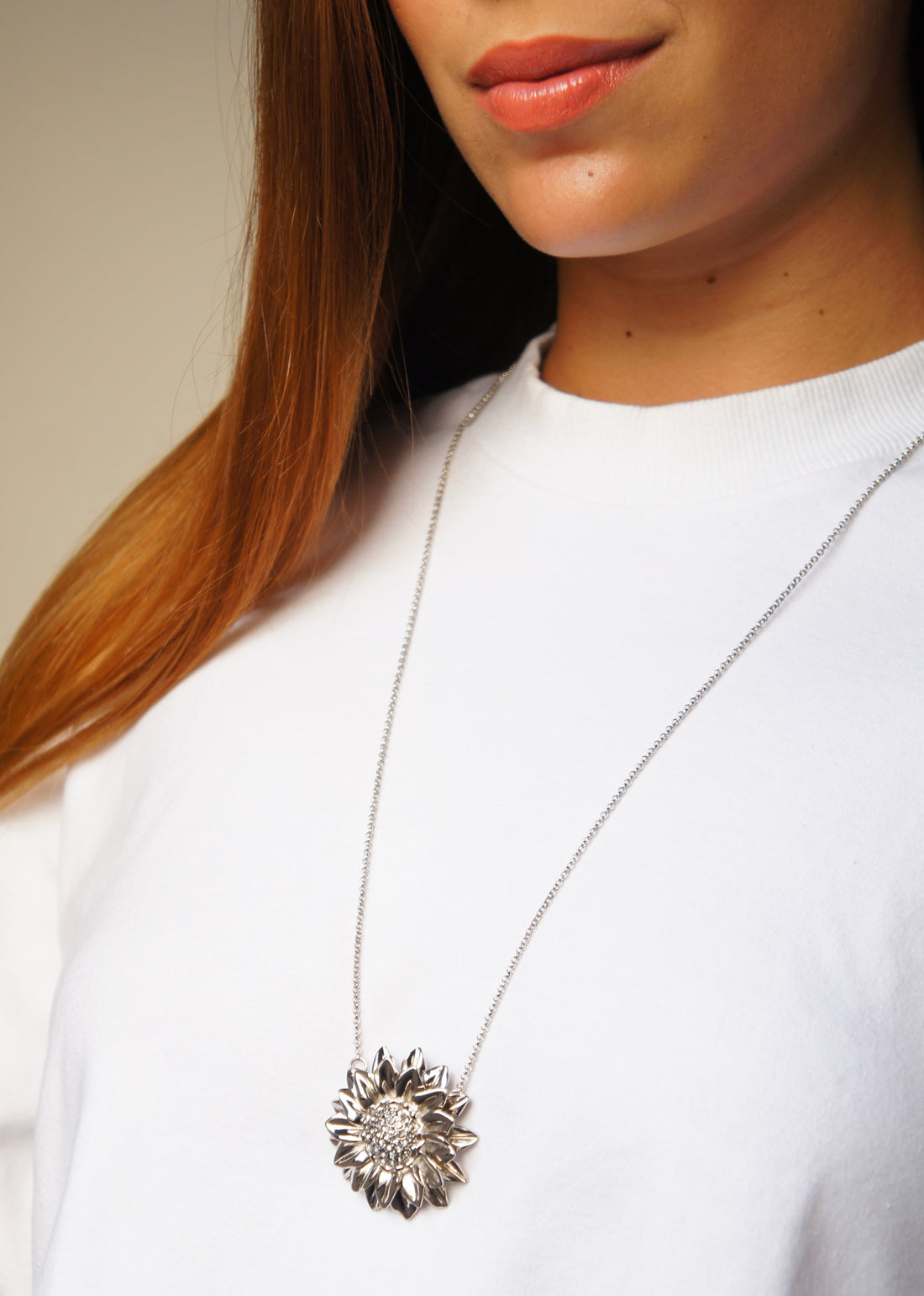 COLAR FLORESCER DO SERTÃO MÉDIO DUPLO PRATA CORRENTE 70CM