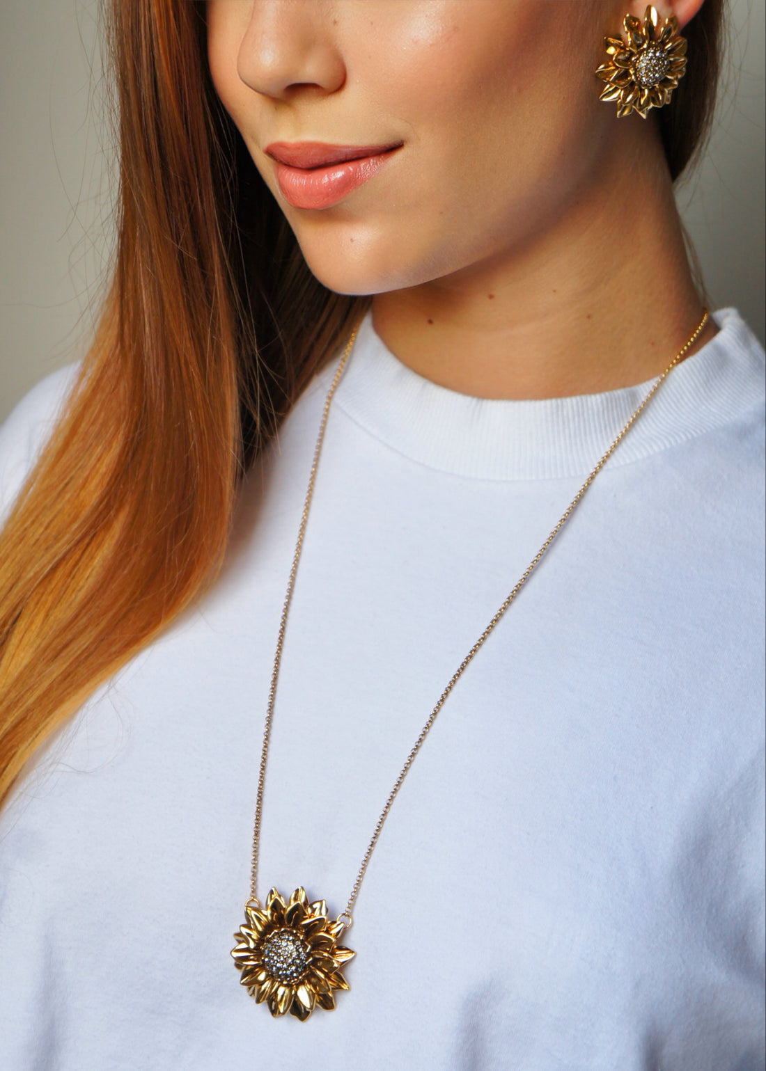 COLAR FLORESCER DO SERTÃO MÉDIO DUPLO OURO VINTAGE CORRENTE 70CM