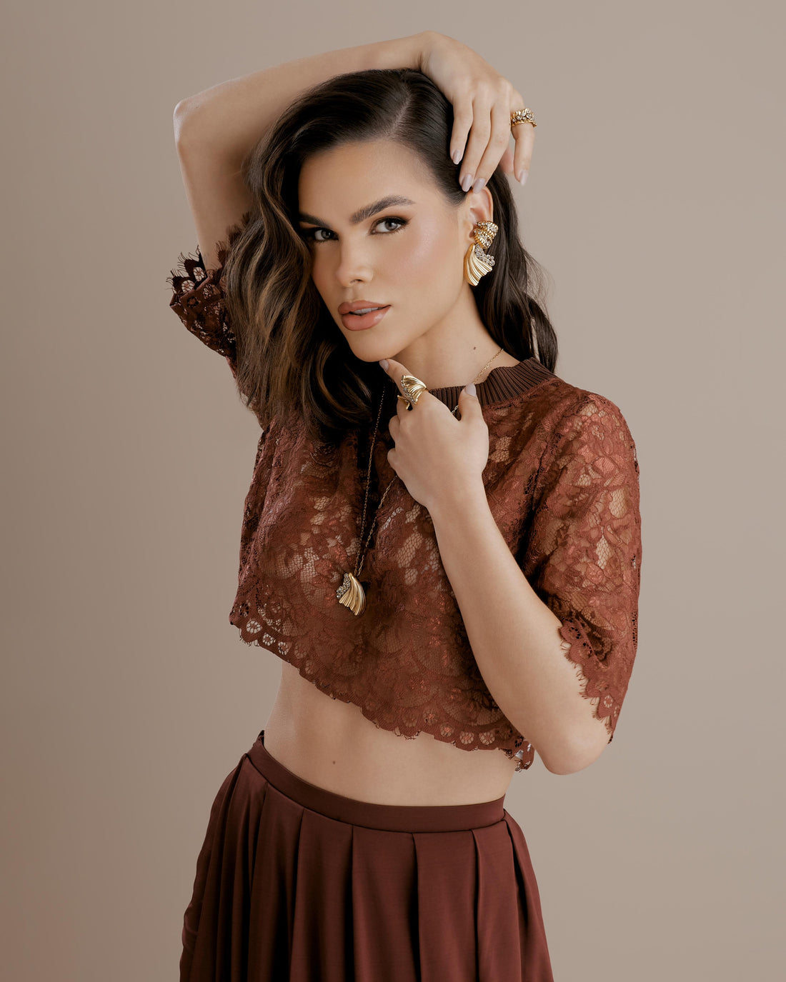 COLAR TEMPO II CORRENTE 70CM OURO