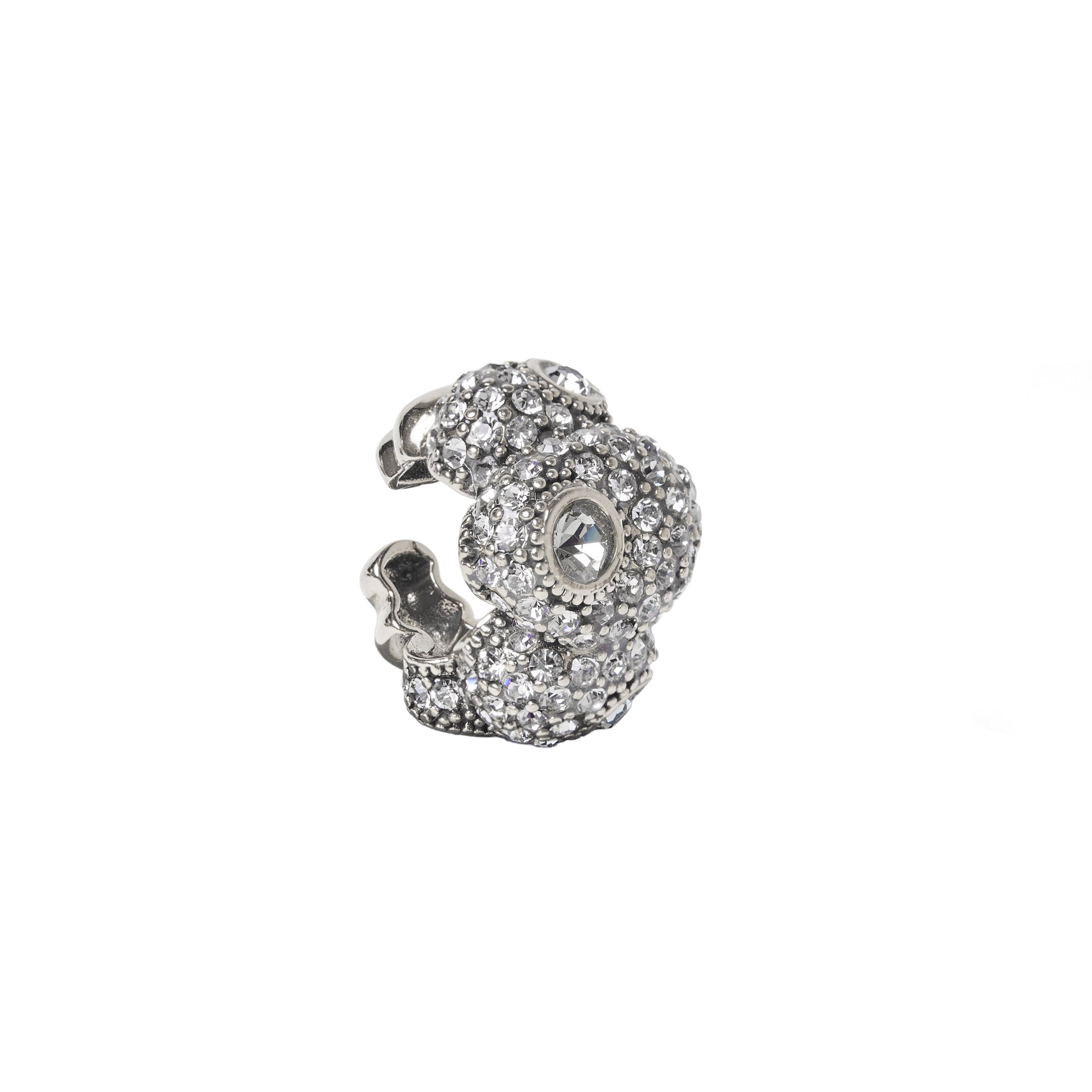 PIERCING NÚCLEO CRAVEJADO PRATA