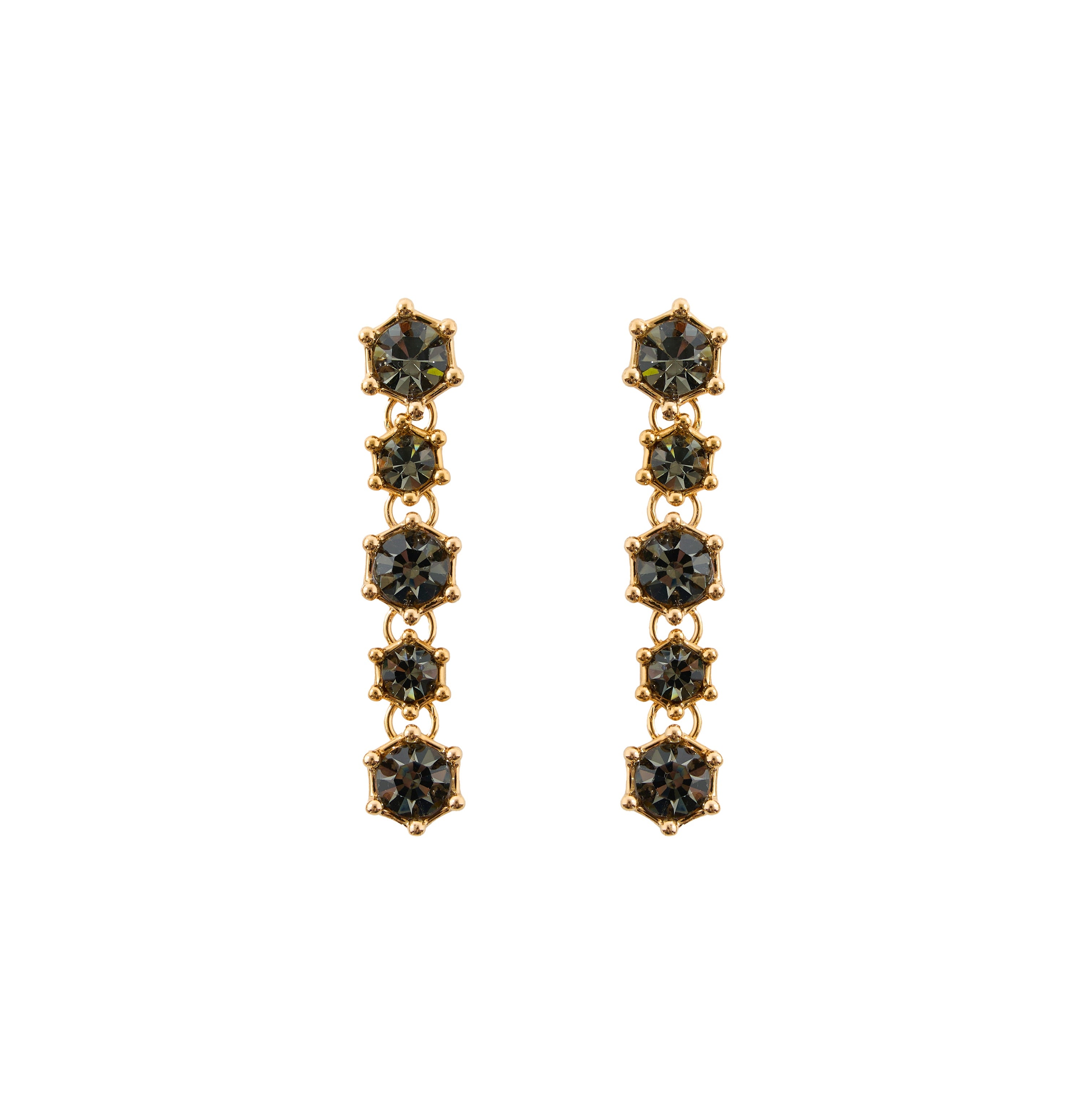 BRINCO HIBISCO RIVIERA MEDIO STRASS OURO