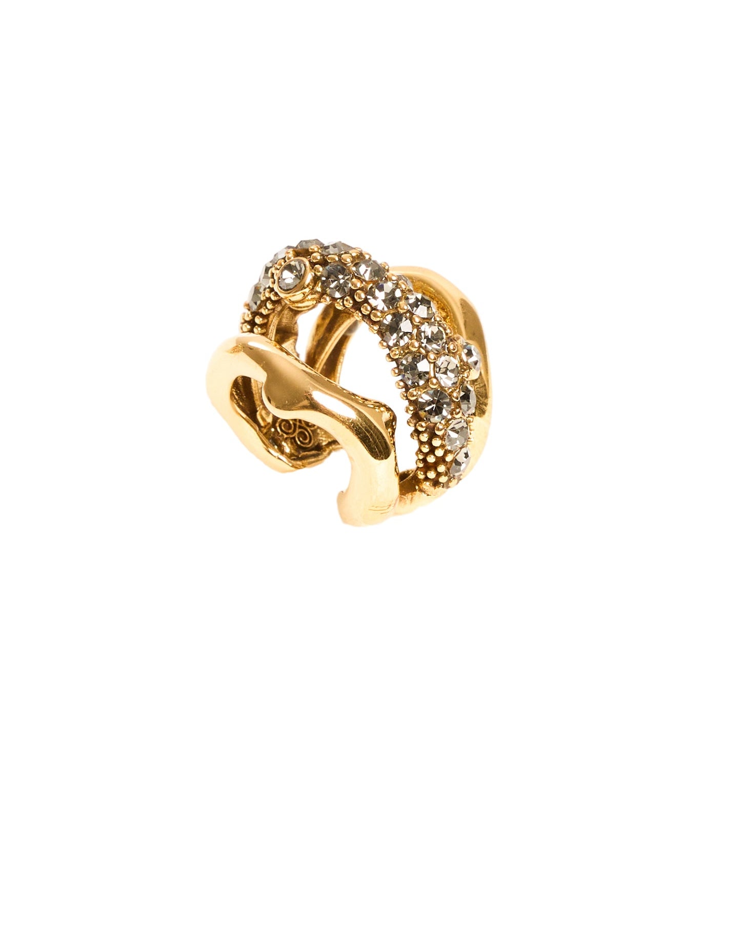 PIERCING GIRASSOL TRIPLO CAULE OURO