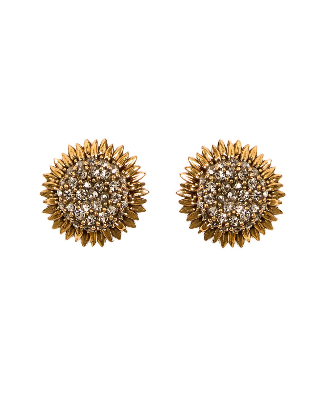 BRINCO GIRASSOL P CRAVEJADO OURO