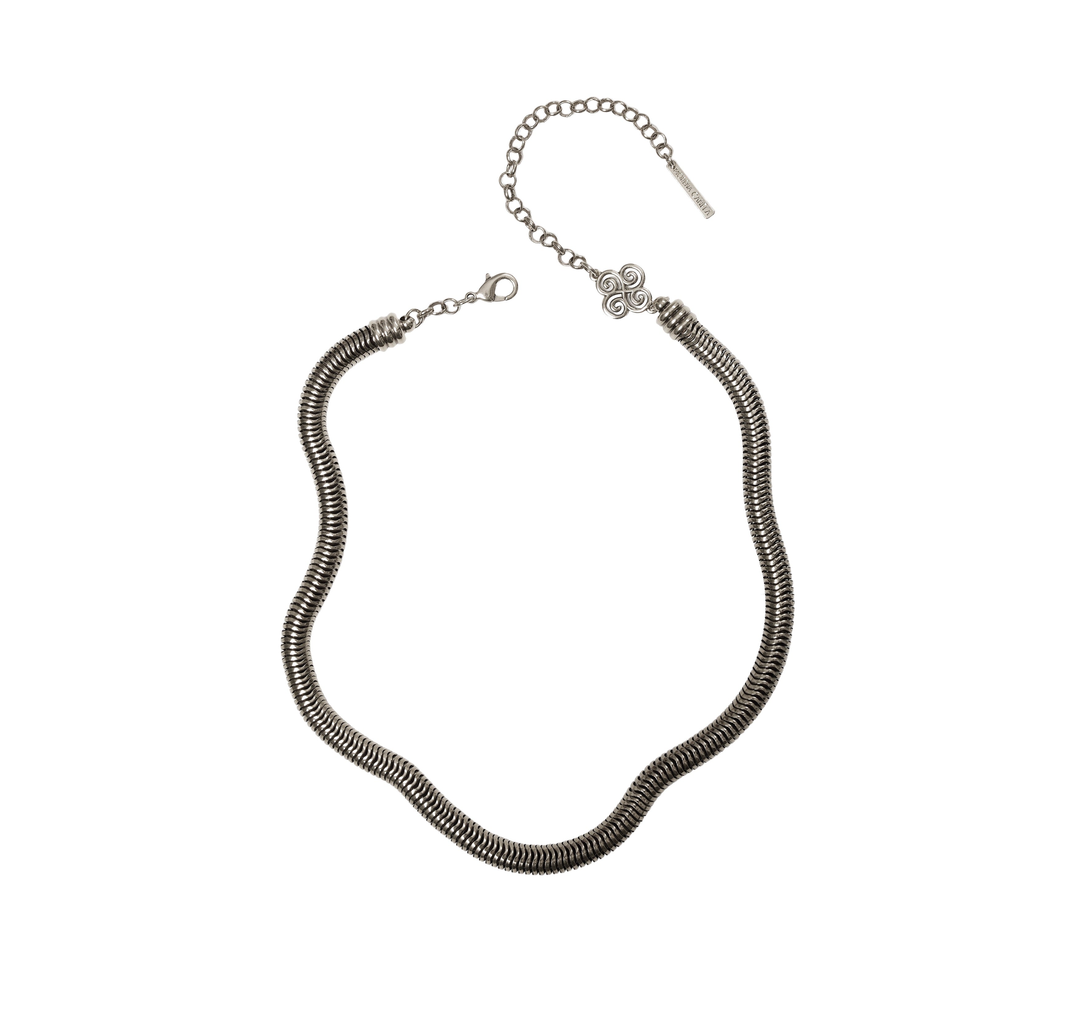 COLAR GIRASSOL CORRENTE CAULE 8MM PRATA