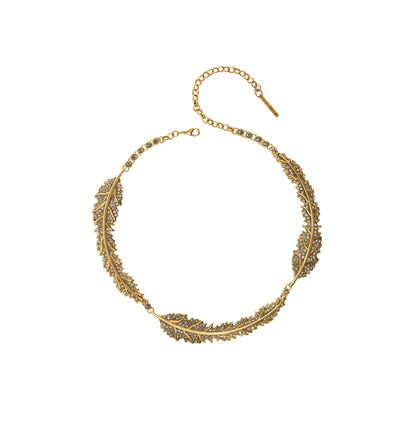 COLAR FOLHAGEM CONCEITO OURO