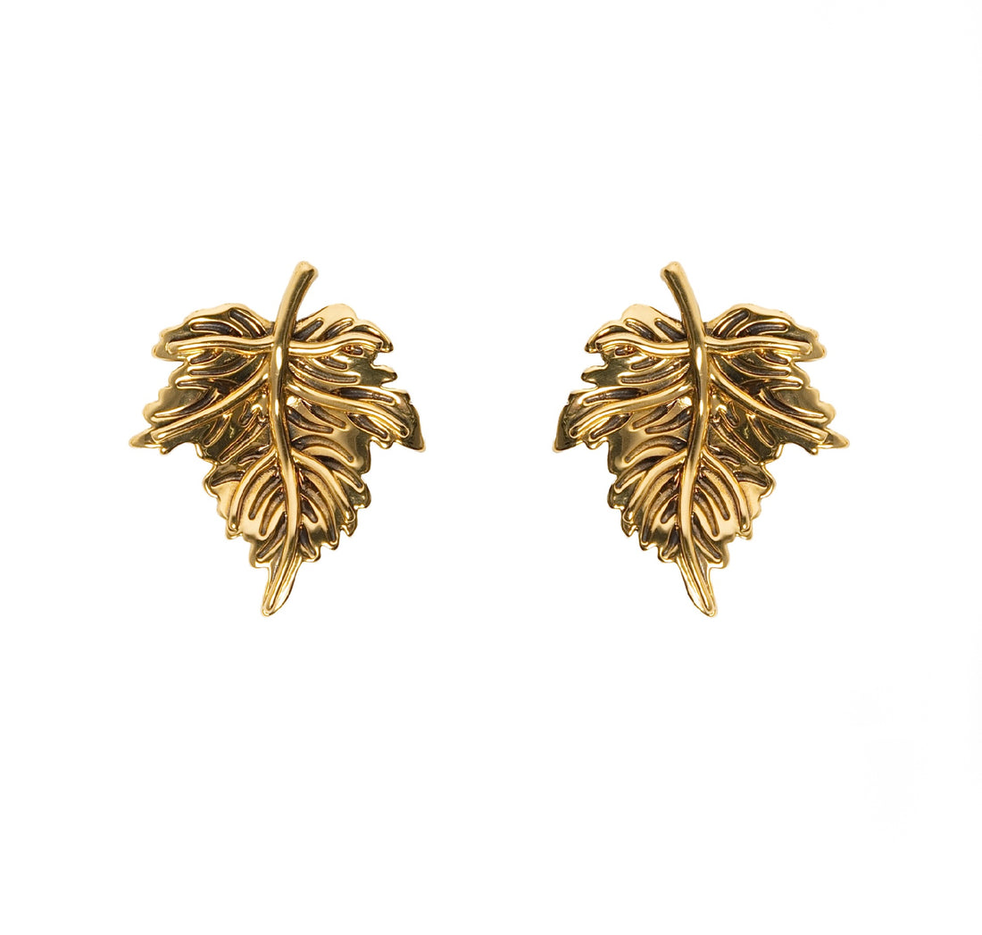 BRINCO FOLHAGEM P POLIDO OURO