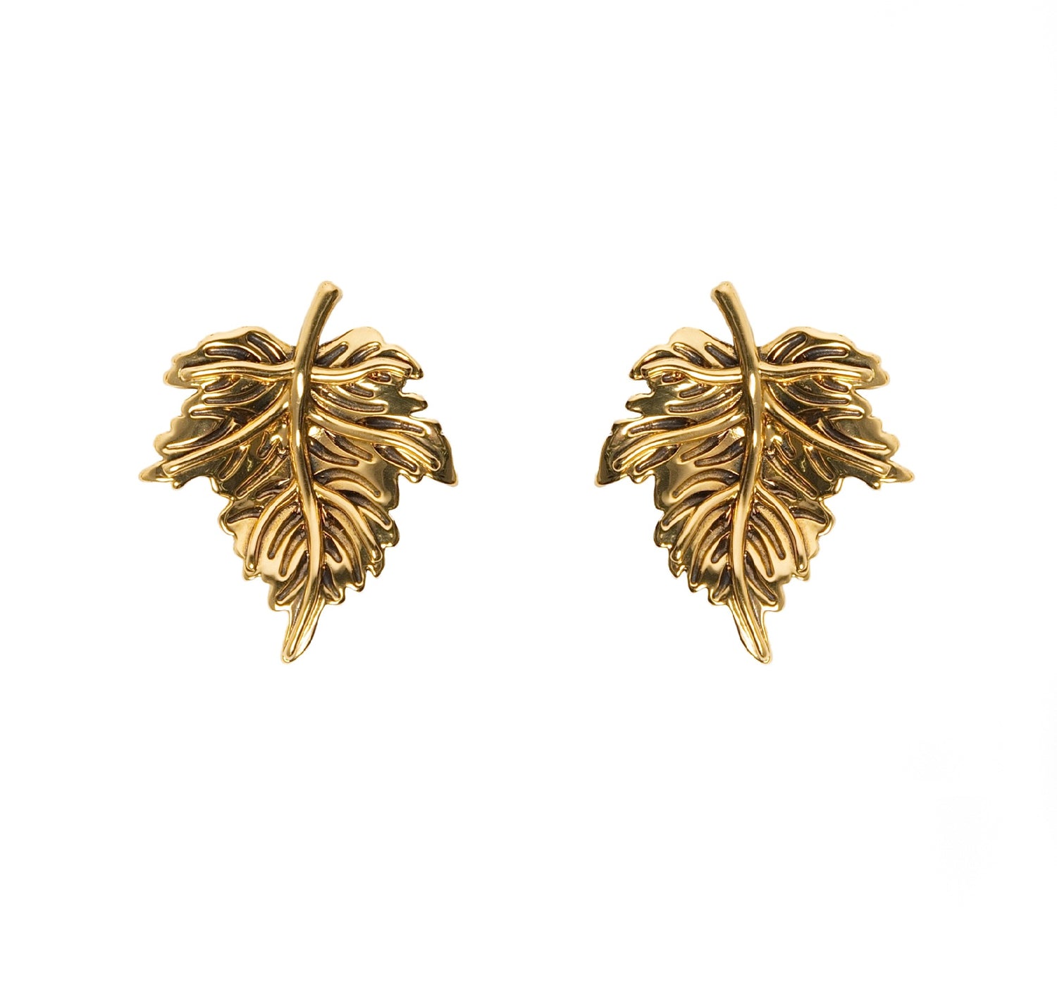 BRINCO FOLHAGEM P POLIDO OURO