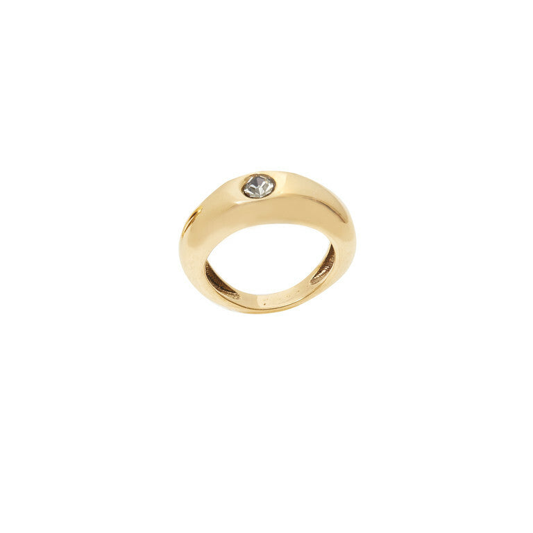 ALIANÇA RESSURGIR STRASS P - OURO