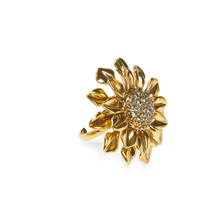 ANEL FLORESCER DO SERTÃO MINI MÉDIO DUPLO OURO VINTAGE