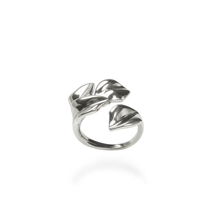 ANEL FLORESCER DO SERTÃO PÉTALAS ARO FLEXÍVEL PRATA