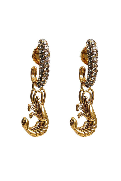 ARGOLA GINGA DO MAR CAMARÃO OURO