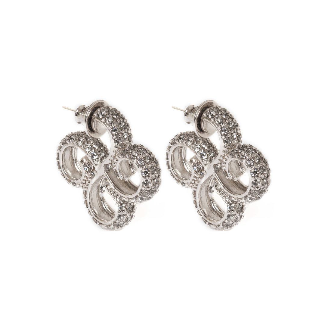 ARGOLA IDENTIDADE CRAVEJADO PRATA