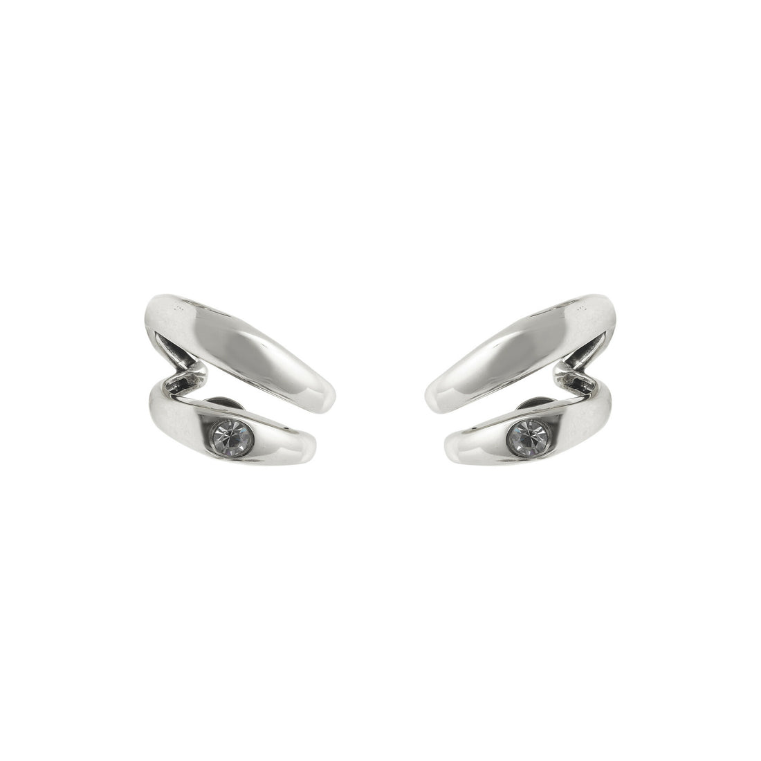 BRINCO RESSURGIR DUPLO STRASS PRATA