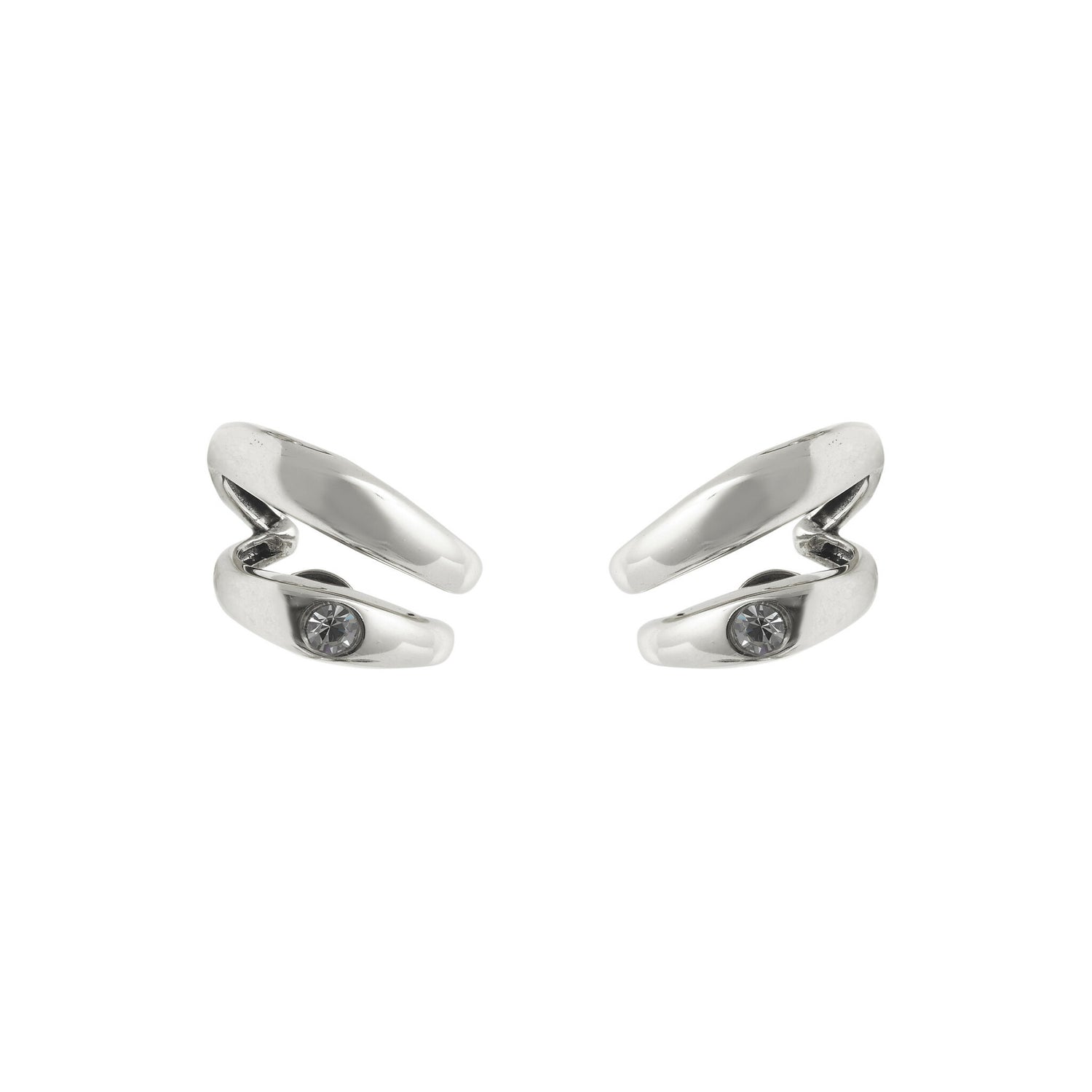 BRINCO RESSURGIR DUPLO STRASS PRATA