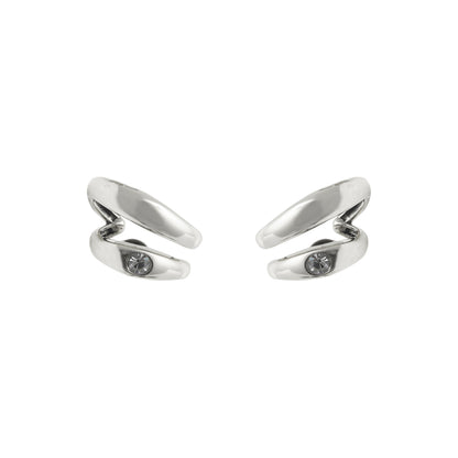 BRINCO RESSURGIR DUPLO STRASS PRATA