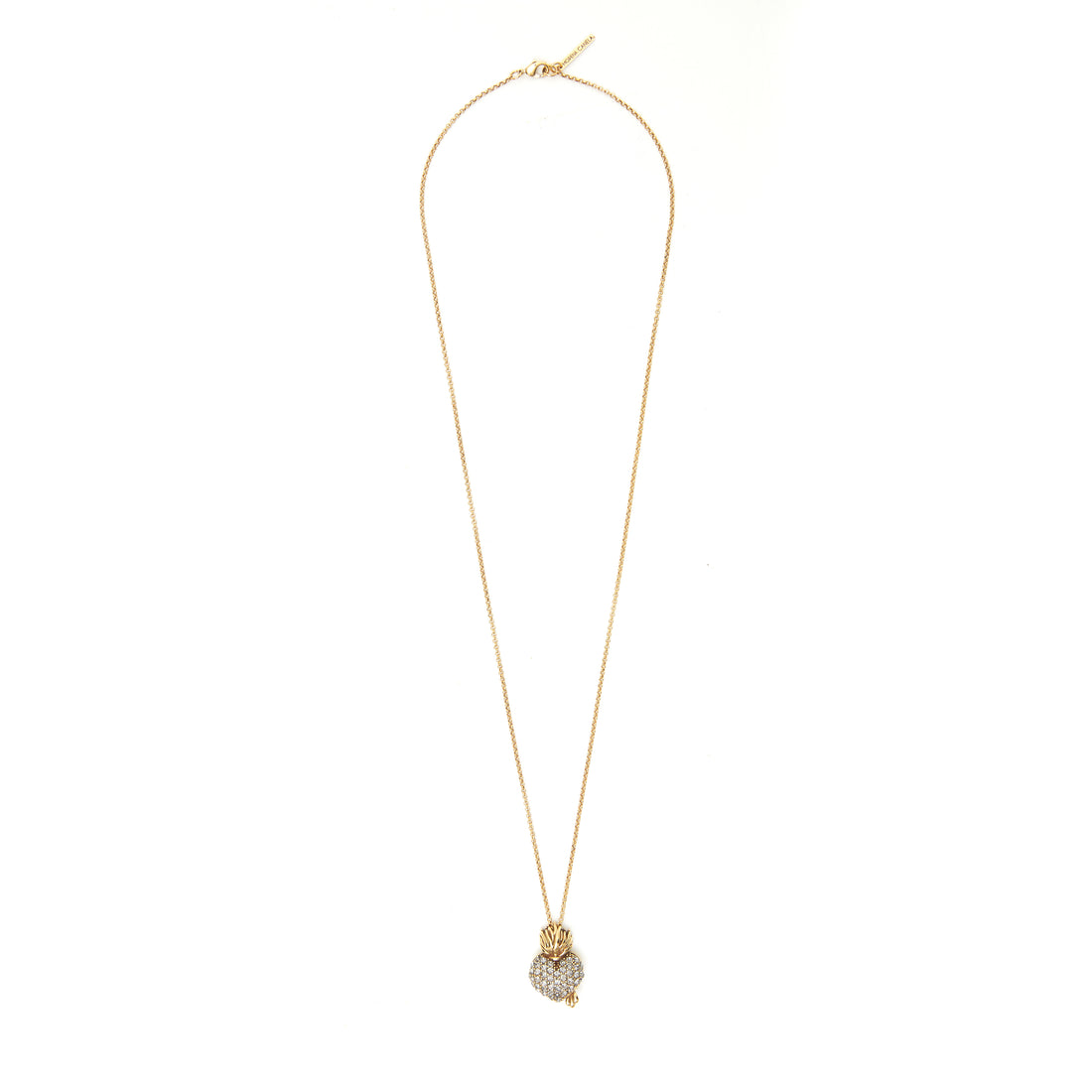 COLAR AMOR SAGRADO PG M CRAVEJADO OURO - CORRENTE 70 CM