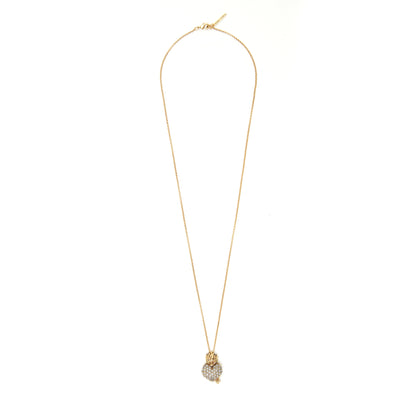 COLAR AMOR SAGRADO PG M CRAVEJADO OURO - CORRENTE 70 CM