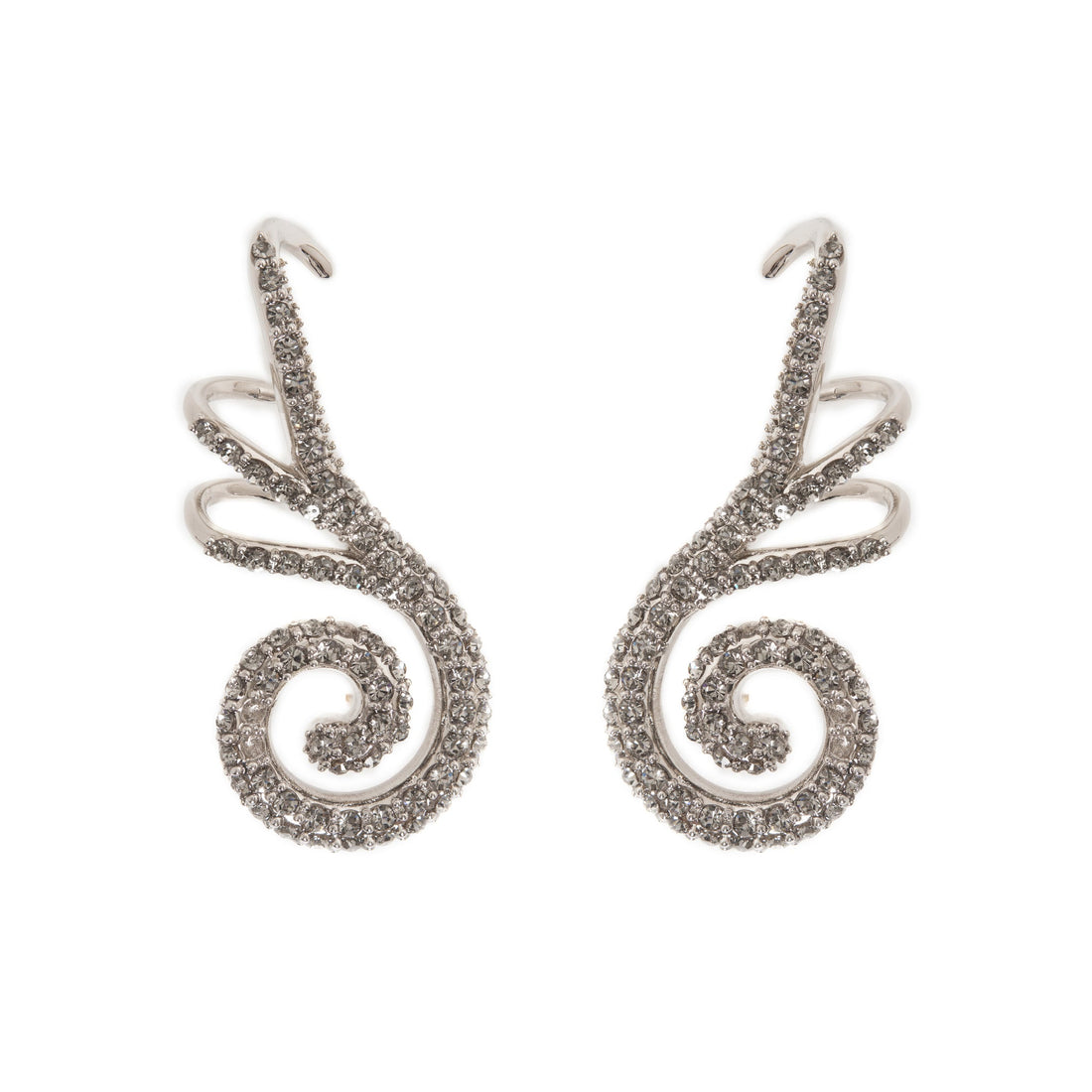 EARCUFF IDENTIDADE CRAVEJADO PRATA