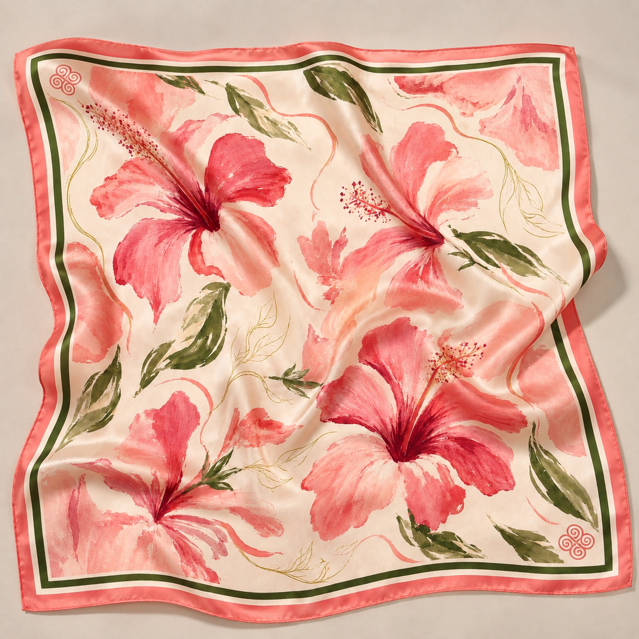 LENÇO HIBISCO 50CM