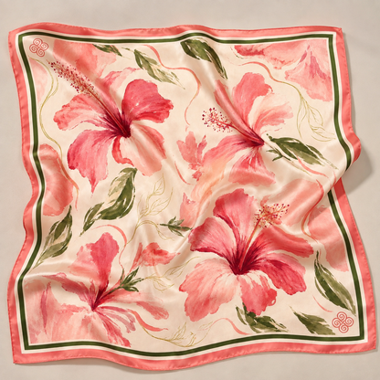 LENÇO HIBISCO 50CM