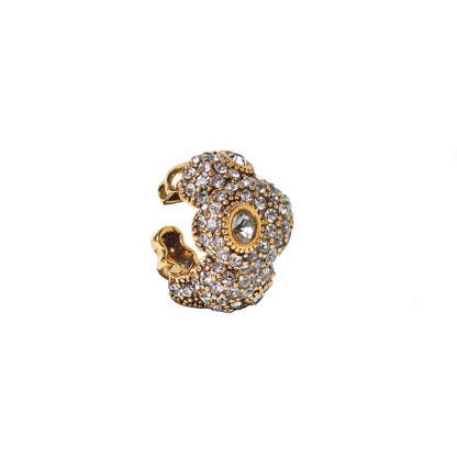 PIERCING NÚCLEO CRAVEJADO OURO
