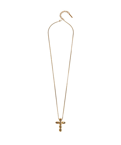COLAR NÚCLEO CRUZ CORRENTE 70CM OURO