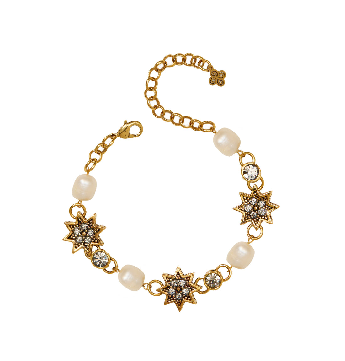 PULSEIRA GUIA ESTRELA, RIVIERA, PÉROLAS OURO