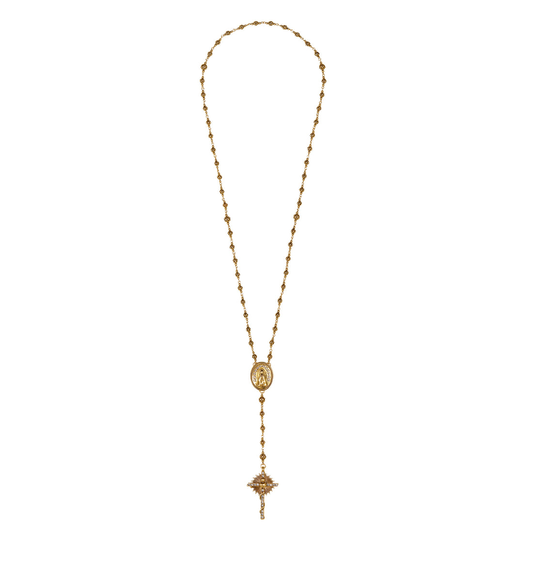 TERÇO GUIA CORRENTE NOSSA SENHORA OURO