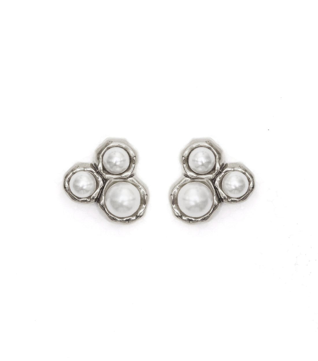 BRINCO CLÁSSICO TRIPLO G PÉROLA PRATA