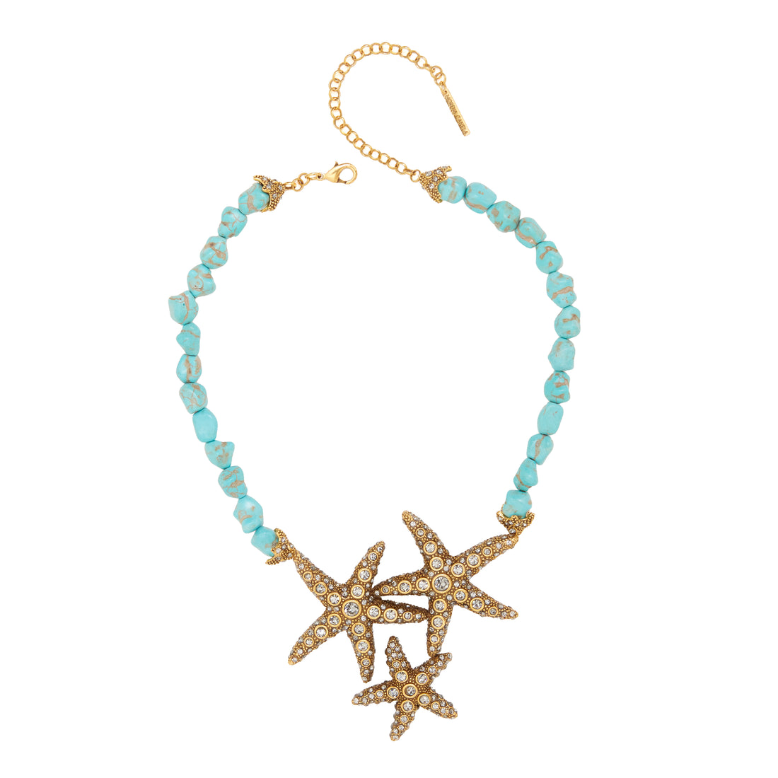 COLAR MARÉ CONCEITO MAR DE ESTRELAS PED NAT OURO