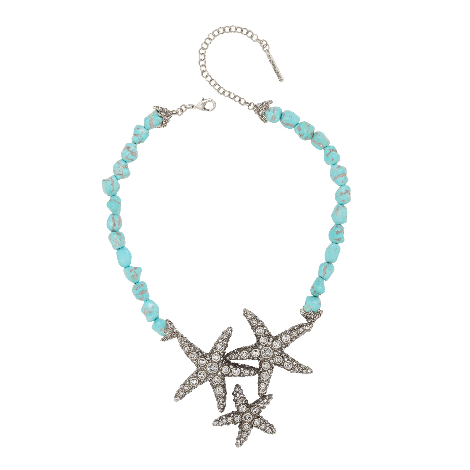 COLAR MARÉ CONCEITO MAR DE ESTRELAS PED NAT PRATA