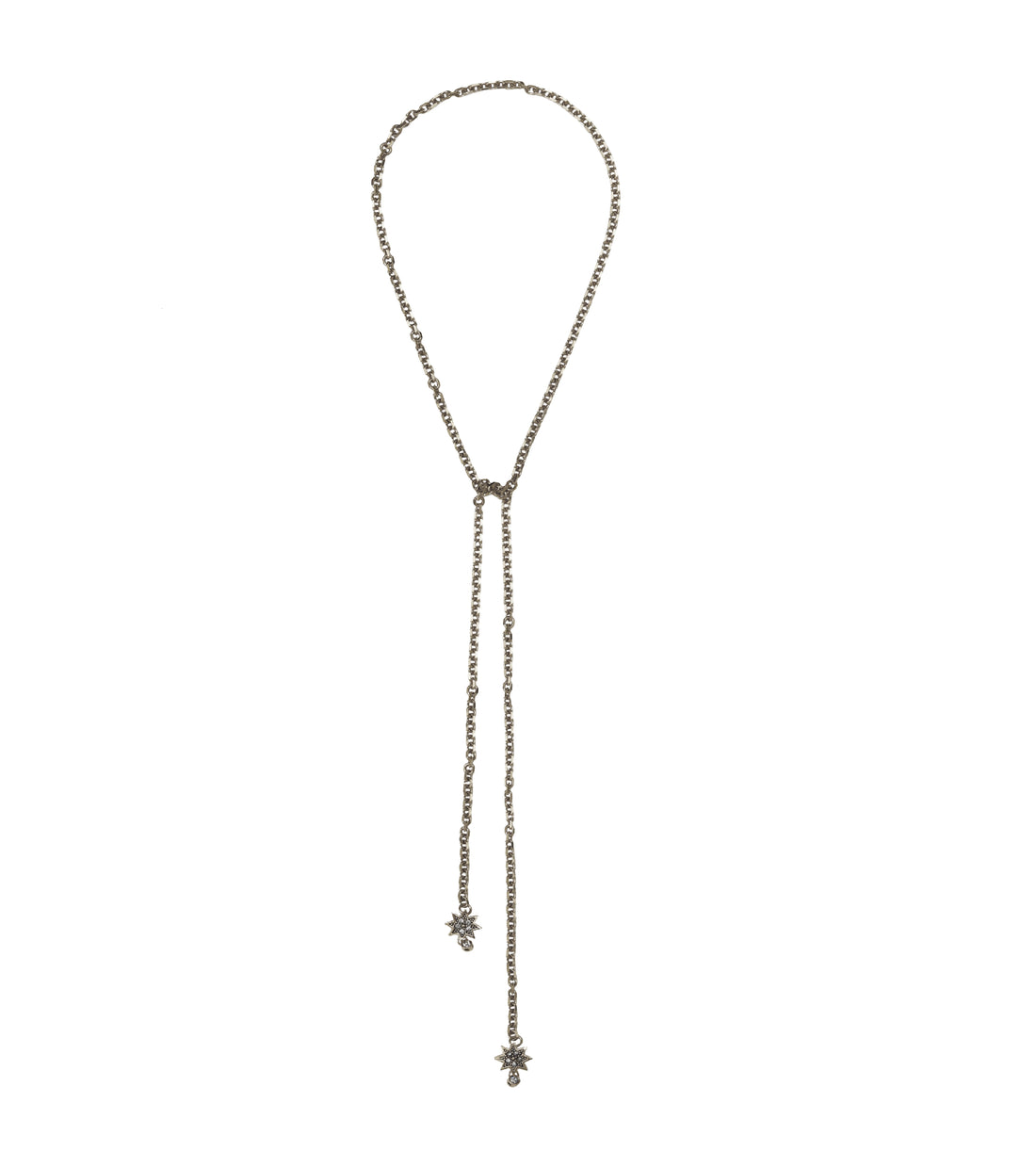 COLAR GUIA ESTRELA NÓ LONGO PRATA