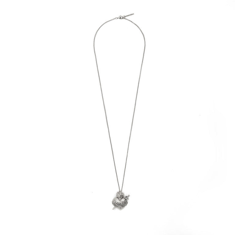 COLAR IMACULADO CORAÇÃO DE MARIA PRATA