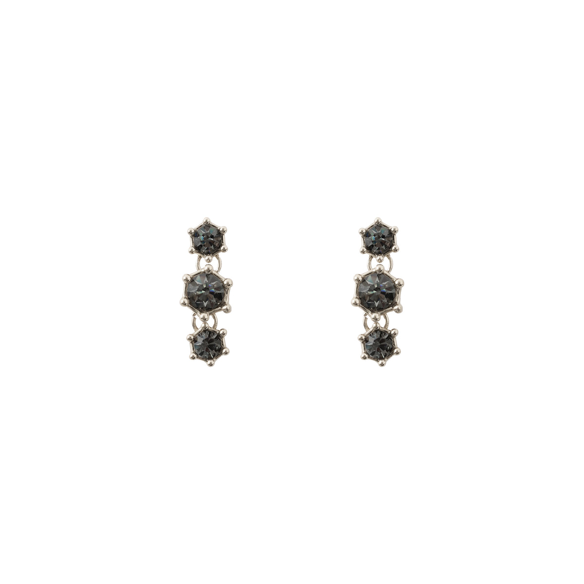 BRINCO HIBISCO RIVIERA TRIPLO STRASS PRATA