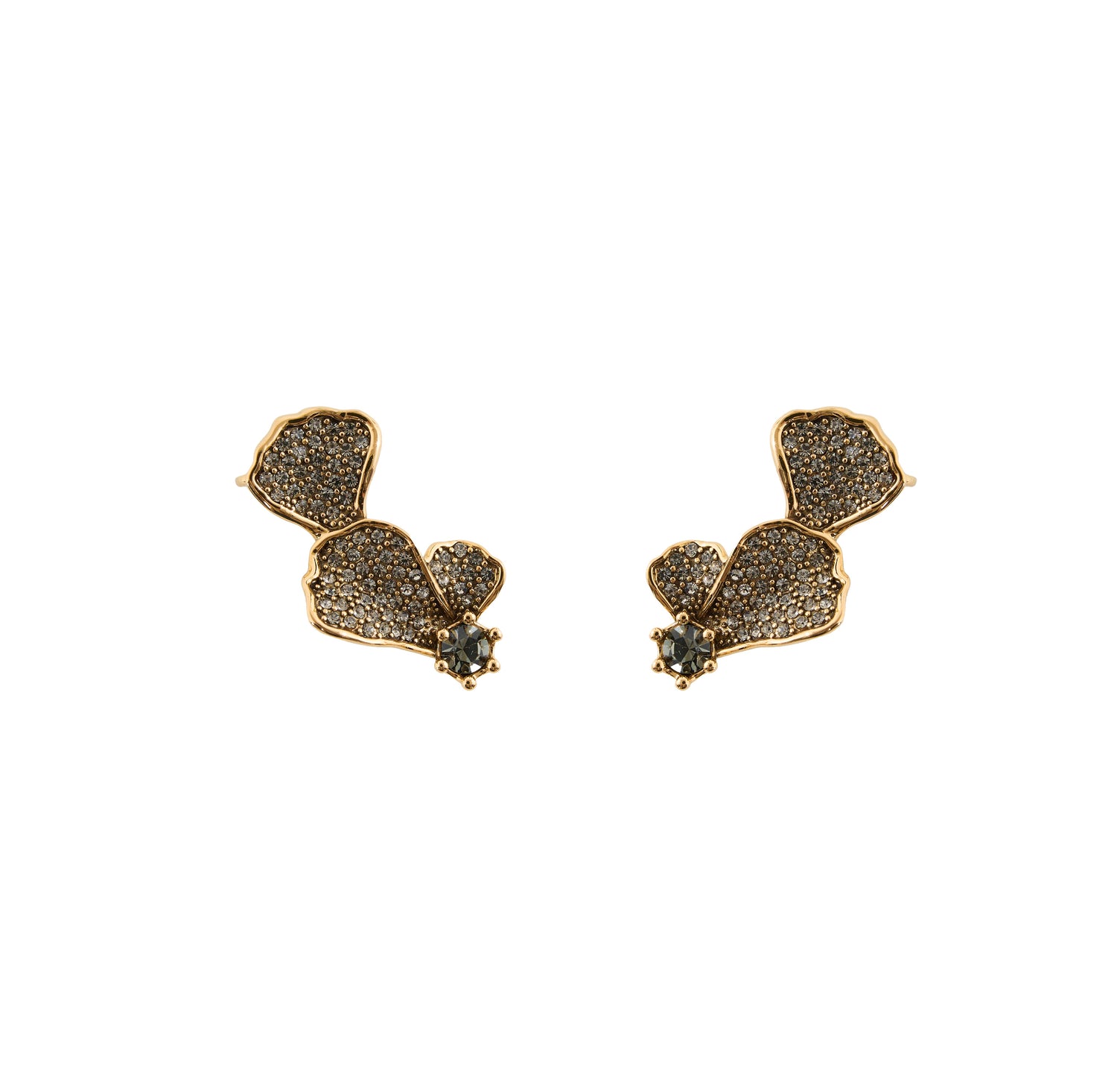 EARCUFF HIBISCO PÉTALAS OURO