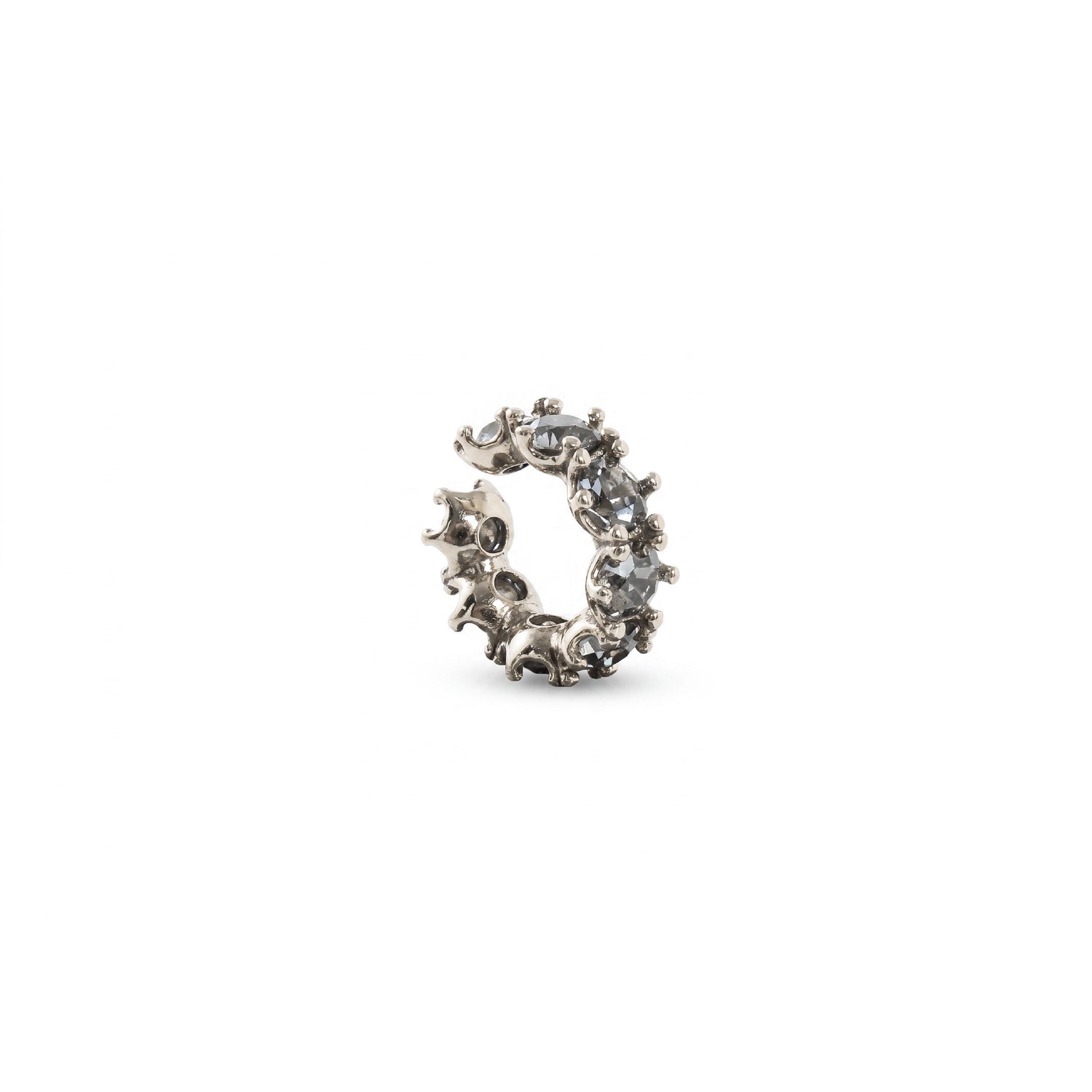 PIERCING HIBISCO STRASS PRATA