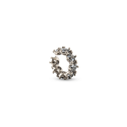 PIERCING HIBISCO STRASS PRATA