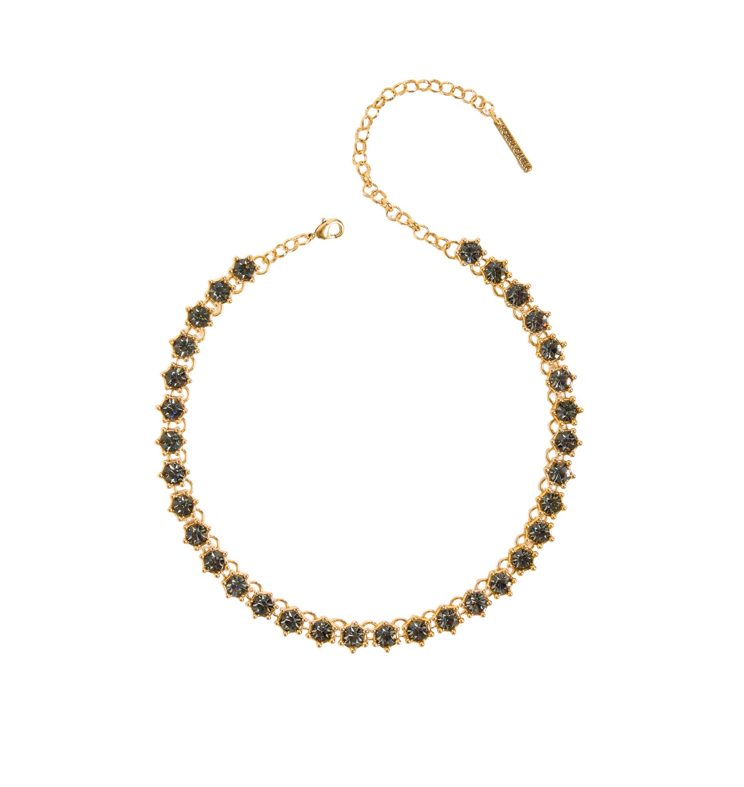 COLAR HIBISCO RIVIERA CONCEITO P STRASS OURO