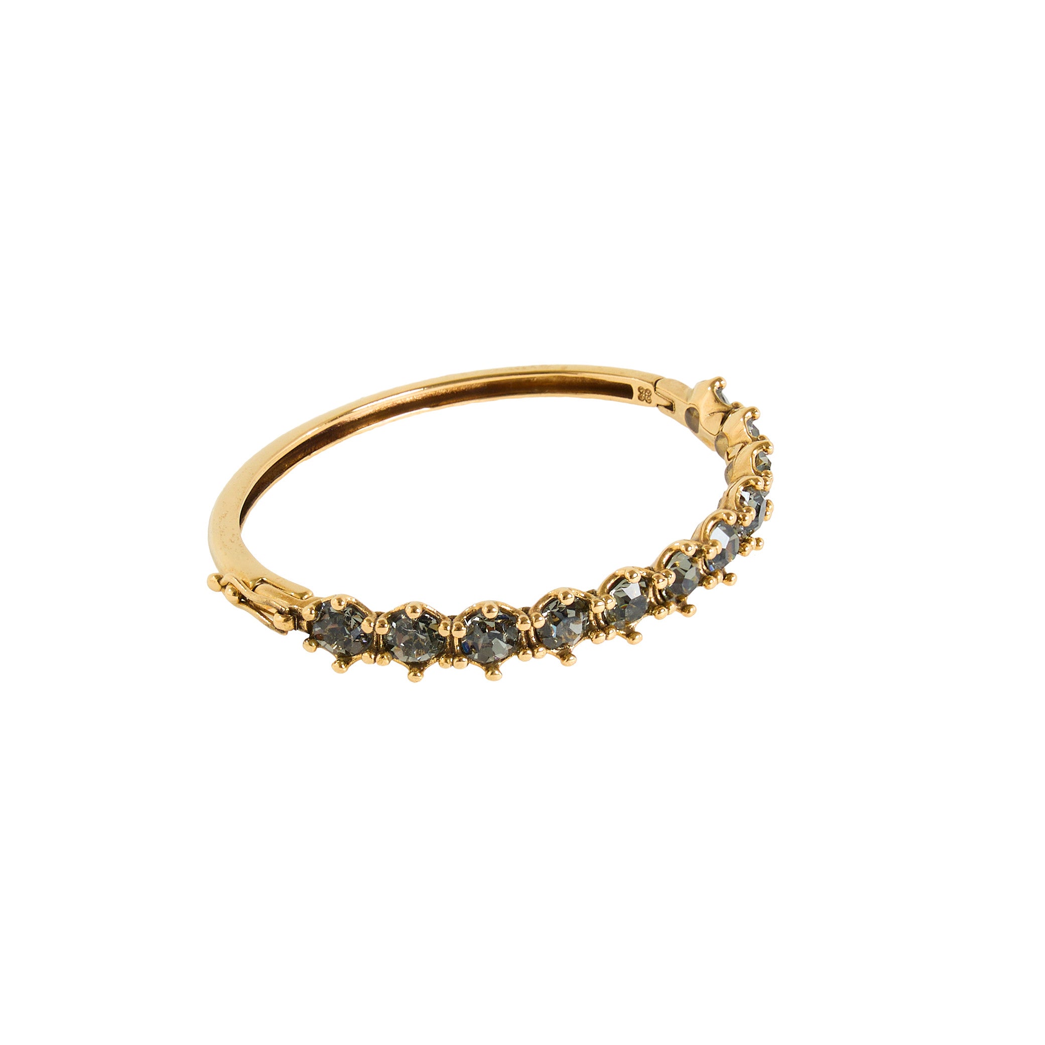 BRACELETE HIBISCO STRASS OURO