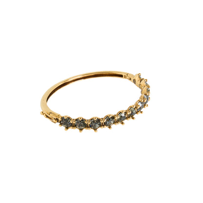 BRACELETE HIBISCO STRASS OURO