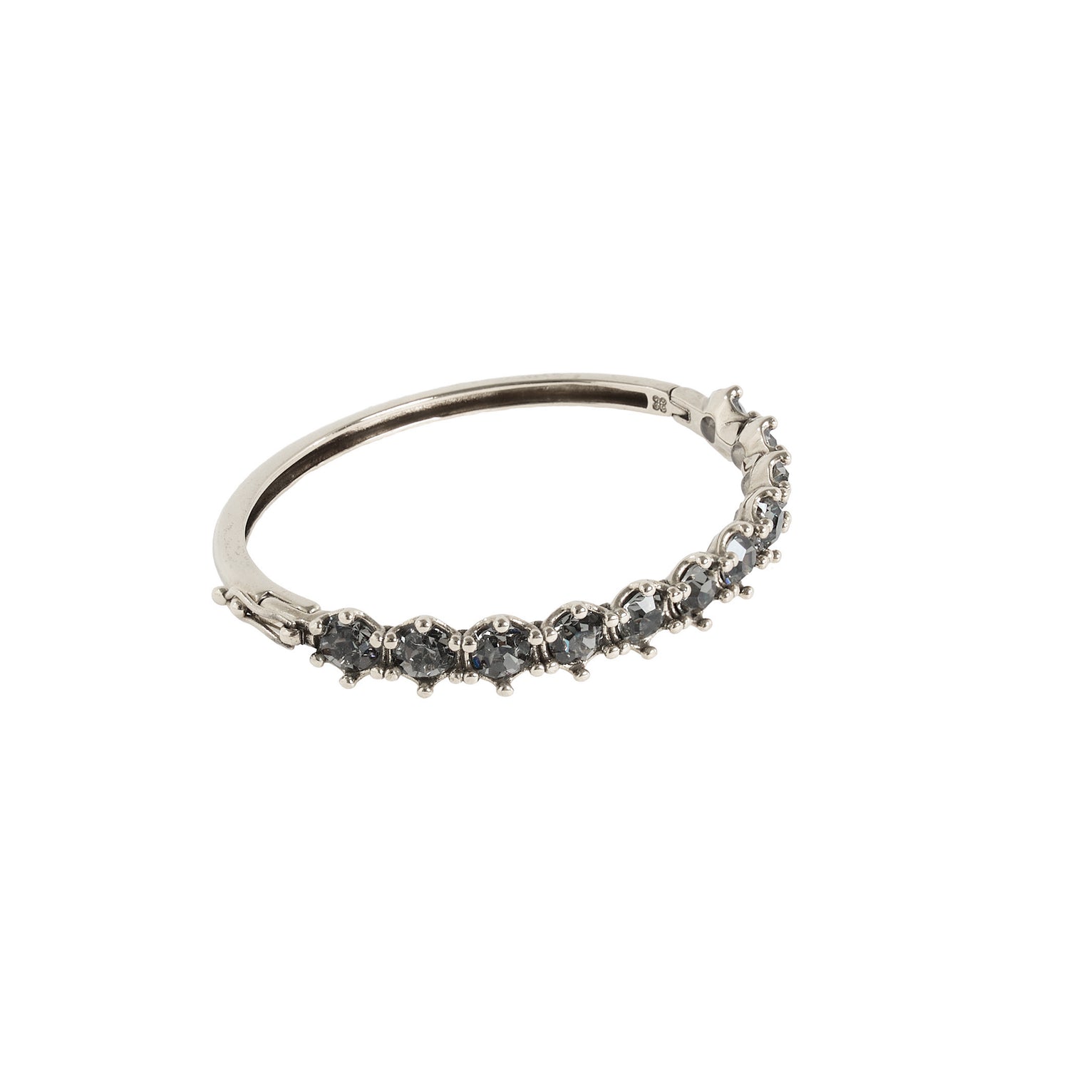 BRACELETE HIBISCO STRASS PRATA