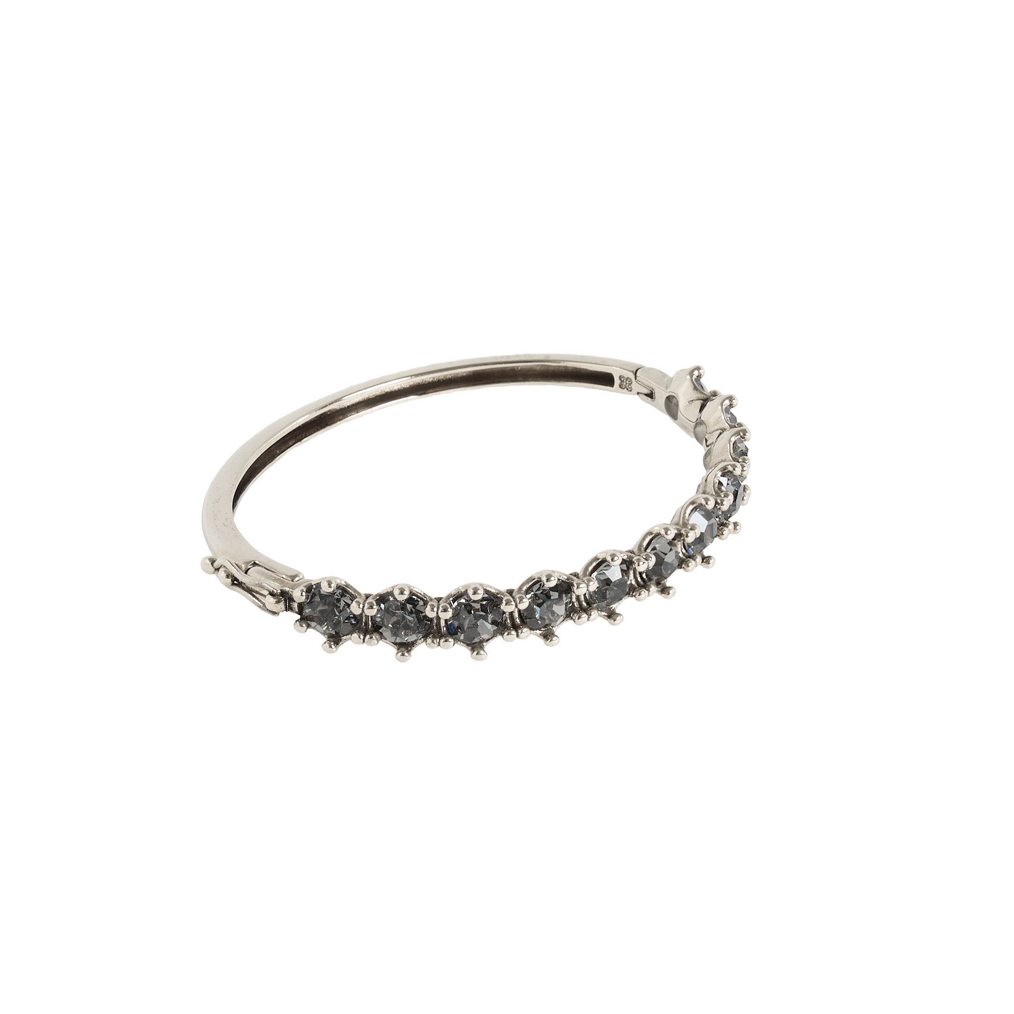 BRACELETE HIBISCO STRASS PRATA